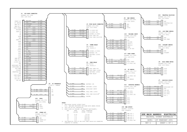E6K Wiring | Rotating Machines | Propulsion