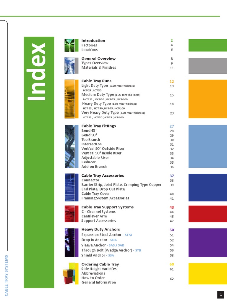 Cable Tray Catalogue Web Pdf Galvanization Screw