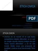 ETICA CIVICA Por Juan Gabriel Panche