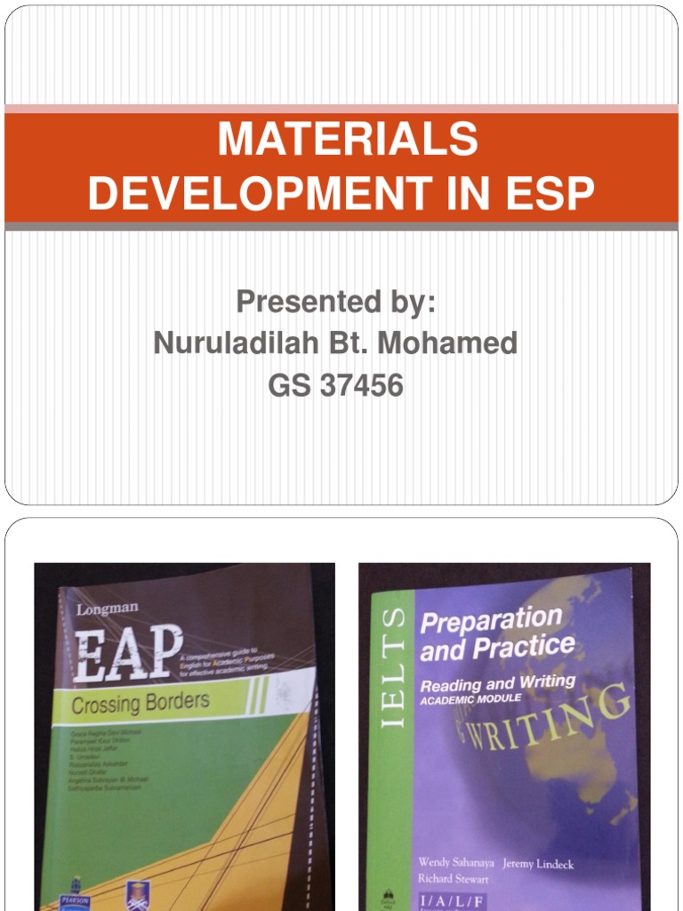 Materials Development in Esp Creativity Learning