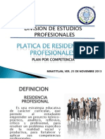 Platica de Residencias Plan X Competencias