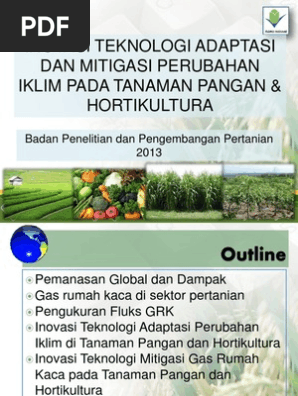 Inovasi Teknologi Adaptasi Dan Mitigasi Perubahan Iklim Pada Tanaman Pangan Hortikultura Pdf