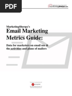 Download Email Marketing Metrics Guide Data for marketers on email use  the activities and plans of mailers by David Strassel SN1873106 doc pdf