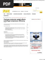 Feed-Gas Molecular Weight Affects Centrifugal Compressor Efficiency