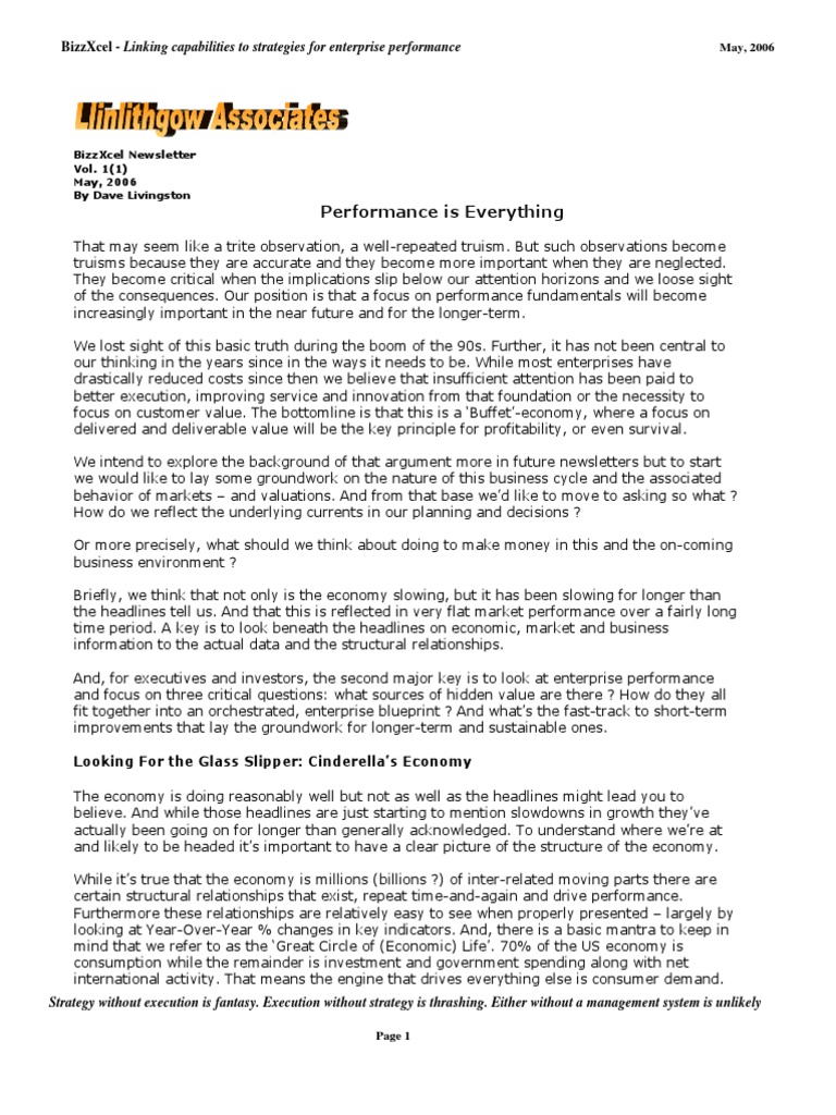Enterprise Performance Strategy Insights | PDF | Sales | Marketing