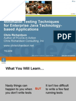 Minimalist Testing Techniques For Enterprise Java Technology-Based Applications