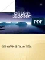 BCG Matrix of Italian Pizza
