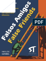 (Glenn Darragh) Falsos Amigos False Friends Ingles