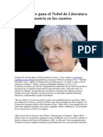 Alice Munro Gana El Nobel de Literatura Por Su Maestría en Los Cuentos