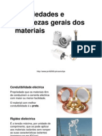 Propriedades e Grandezas Gerais Dos Materiais