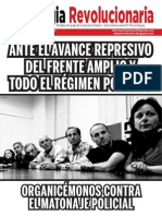 Ante El Avance Represivo Del Frente Amplio y Todo El Régimen Político