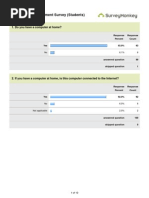 Technology Assessment Survey (Students) : 1. Do You Have A Computer at Home?