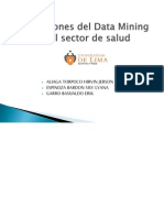 Aplicaciones Del Datamining en El Sector de Salud