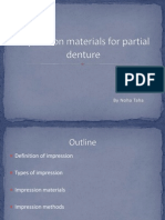 Impression Materials For Partial Denture