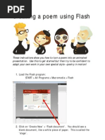 Creating a Poem Using Flash