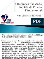 Ciências Humanas Nos Anos Iniciais Do Ensino Fundamental