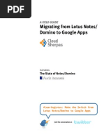Download Field Guide to Migrating from Lotus NotesDomino to Google Apps by Cloud Sherpas SN18741498 doc pdf