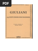158586646 23 Estudios Escogidos Para Guitarra Mauro Giuliani
