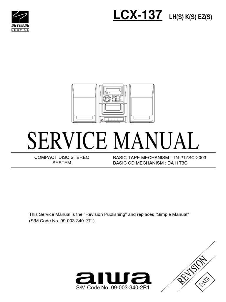 Aiwa LCX 137lh | PDF | Distortion | Detector (Radio)