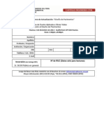 Ficha de Inscripción - Curso de Actualización PDF