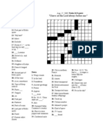 Aug 17, 2009 Crossword Solution
