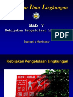 Bab 7 Kebijakan Pengelolaan Lingkungan