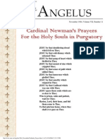 Cardinal Newman's Prayers For The Holy Souls in Purgatory