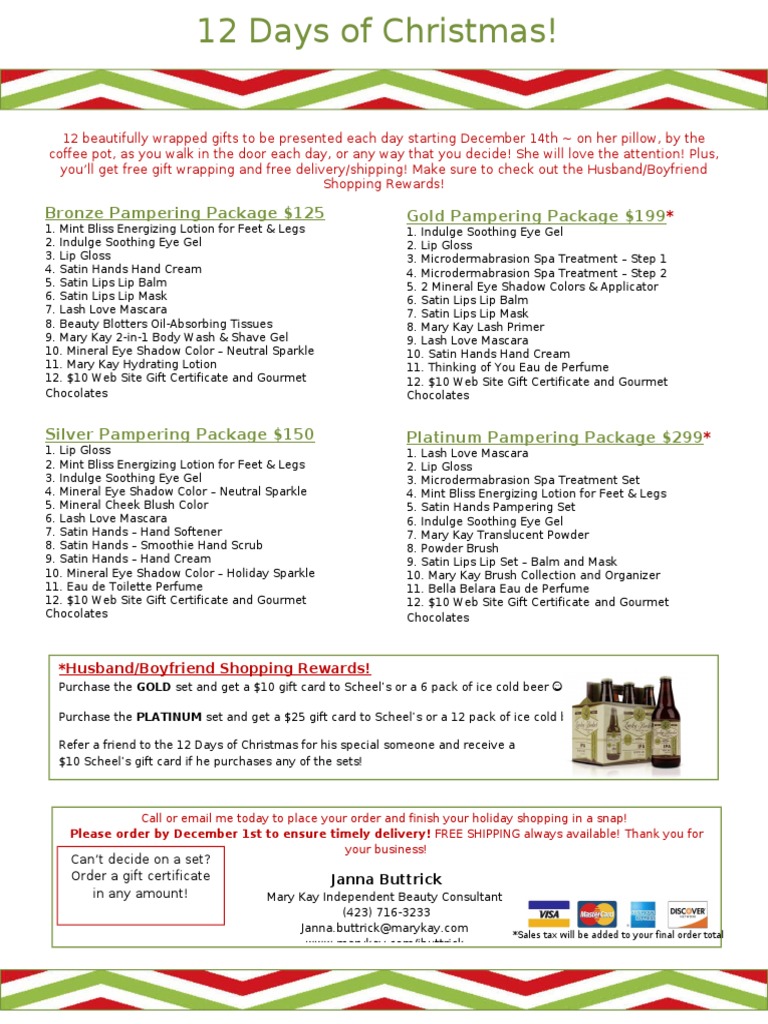 12 days of christmas for boyfriend