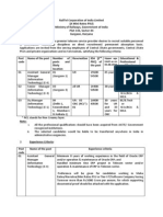 Vacancy Notice for Recruitment in Information Technology (IT) Deptt.