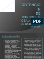 Obtención de Nitrocelulosa A Partir de Cascara e Naranja