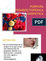 púrpura trombocitopénica idiopática