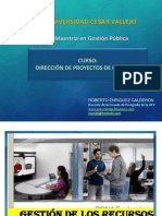 Sesión IV GESTION DE RECURSOS HUMANOS DE PROYECTOS