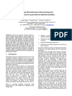 Torque Fluctuation and Critical Clearing Time in Wind Power Generation by Induction Machines