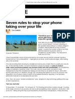 Future Seven Rules to Stop Your Phone Taking Over Your Life