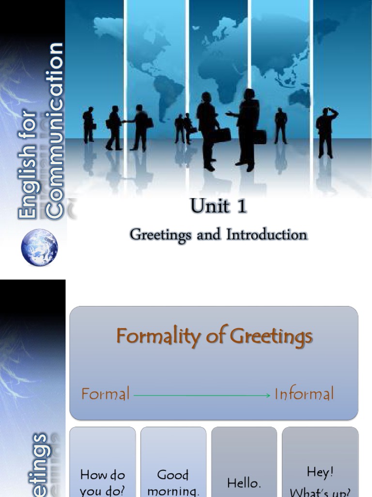 Effective Greetings and Introductions Guide | PDF | Career & Growth