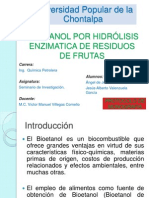 Obtencion de Bioetanol Por Hidrólisis Enzimatica de Residuos