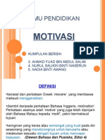 Ilmu Pendidikan-Motivasi