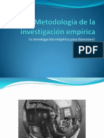 Metodología de La Investigación Empírica