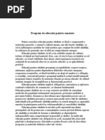 Educatie Pt Sanatate