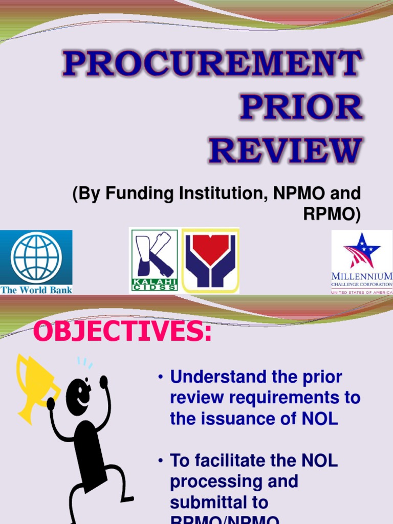 Procurement Prior Review Bfmagtangob | PDF | Procurement | Fiduciary