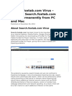 Search.foxtab.com Virus - Remove Search.foxtab.com Virus Permanently From PC and Mac