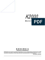 K2000 Series Musician's Guide