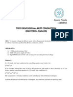 Anoop Pinjala 11110016 Two Diemensional Heat Conduction (Electrical Analog)