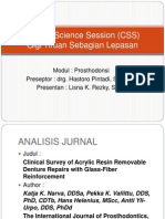 Clinical Science Session (CSS) Gigi Tiruan Sebagian Lepasan