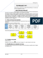 Utilisation Ms Projet