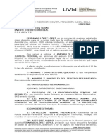 Amparo - Privacion Ilegal de La Libertad - Formulario