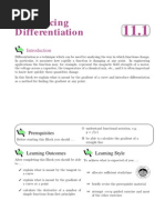 Introducing Differentiation: Prerequisites