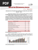 - BOLETIM EPIDEMIOLOGICO N11 03-12 ANÁLISE DA SITUAÇÃO DE SAÚDE NO MUNICÍPIO DE PORTO VELHO - 2011