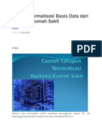 Normalisasi Basis Data Kwitansi RS