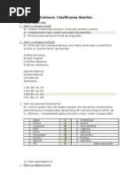 Tipuri de Itemi - Evaluare